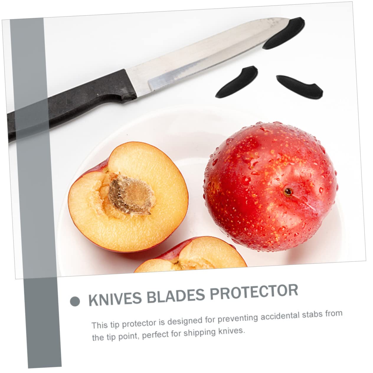 BRIGHTFUFU 20Pcs Knife Tip Protectors Reusable Blades Covers for Sleeves for Cutter Storage and Transportation Compatible with Fruit Cutters Straight Knives