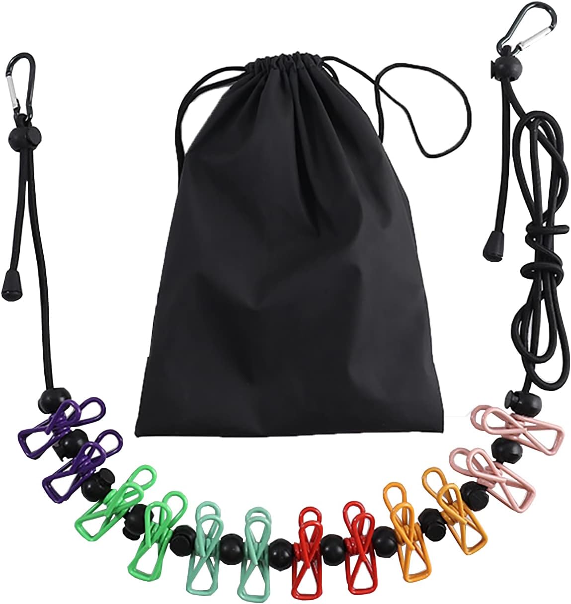 Portable Clothesline, Travel Clothesline with 12 Clothespins,Travel