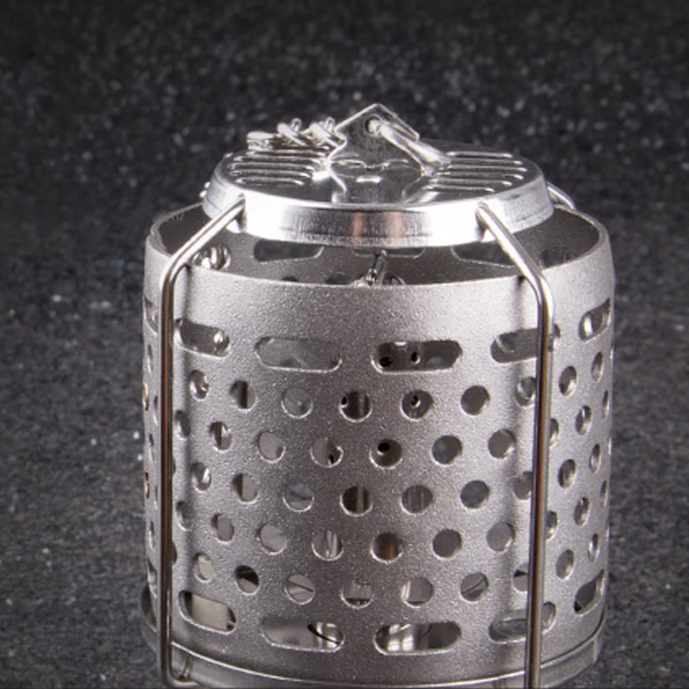 Tentock Mini Lanterna di Gas Combustibile Leggero Portatile con 80 Lumen, Lampada a Gas da Appendere per Campeggio Picnic