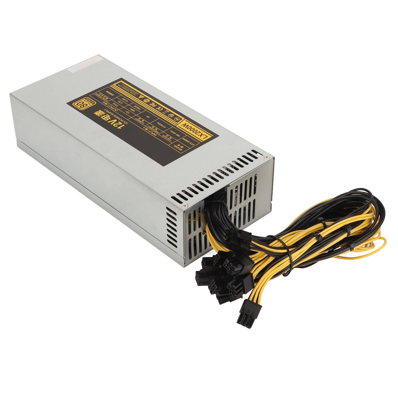 Alimentatore Mining 2000W per 8 Schede GPU, PSU 2U