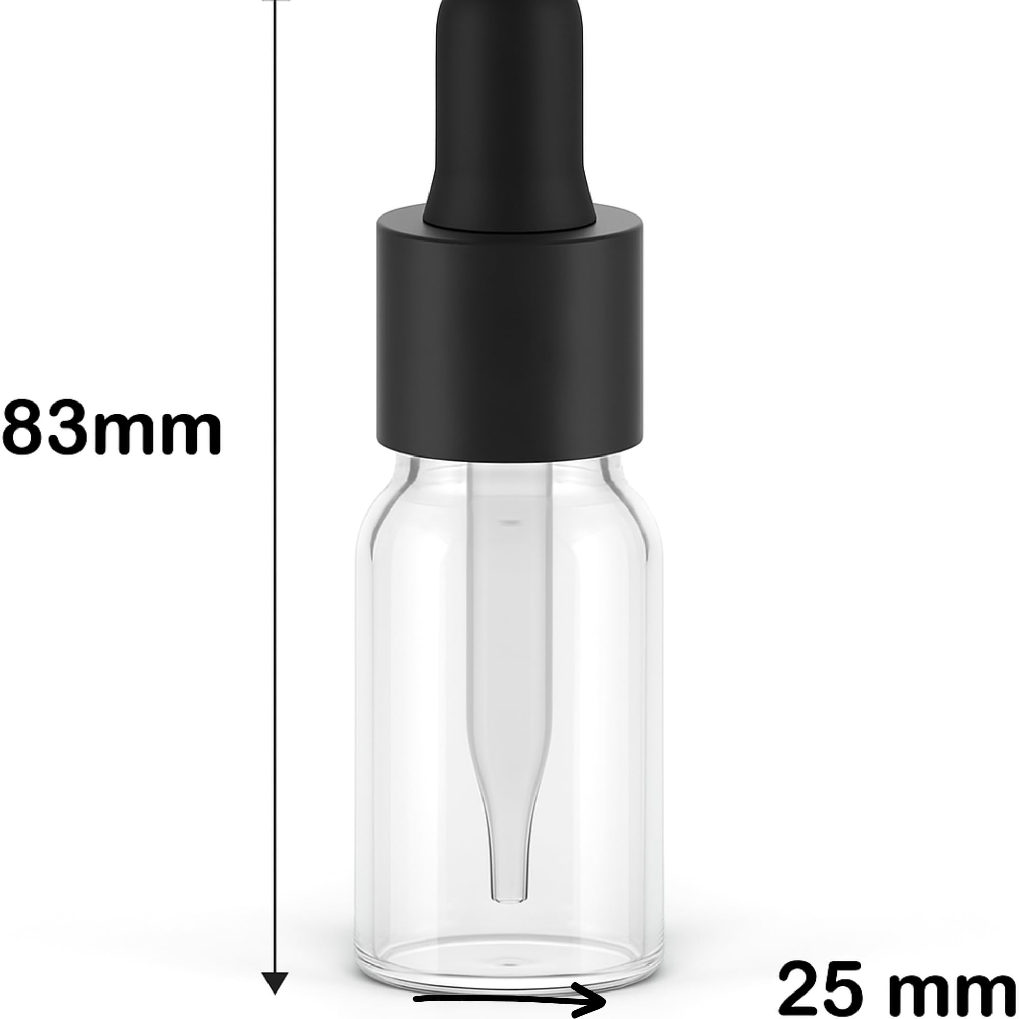 Frasco Gotero 2x30ml Botellas Cuentagotas de Vidrio Transparente para Aceites Esenciales