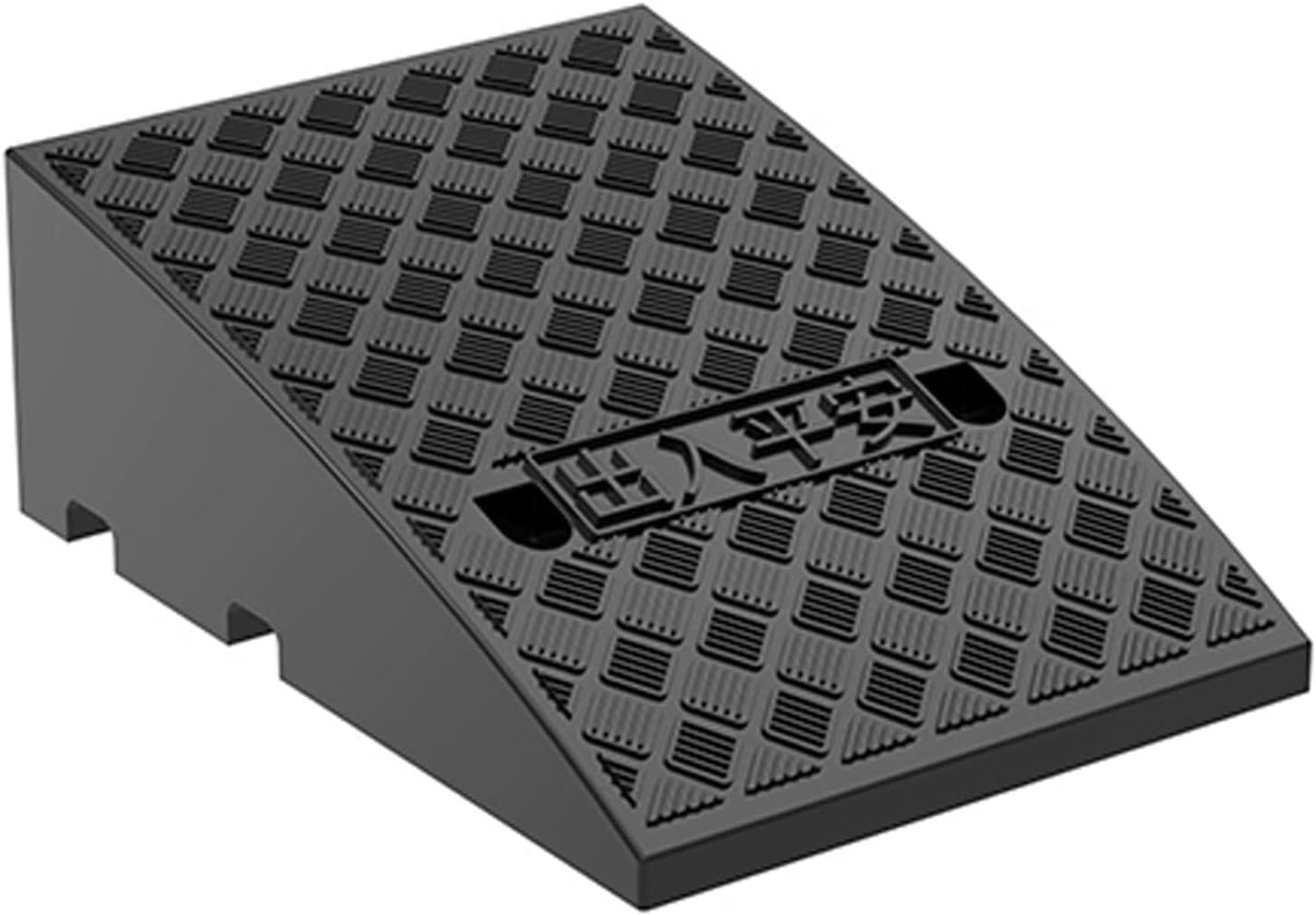 Rampe de bord de route pour motos avec surface haute adhérence noire