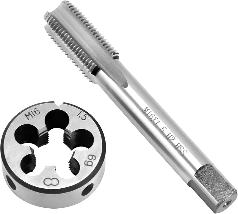 QWORK M16 x 1.5 mm Menet Vágó és Szerszám Készlet
