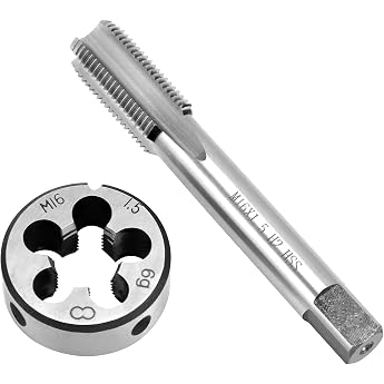 QWORK Tap M16 x 1.5 mm Tap and Die Set