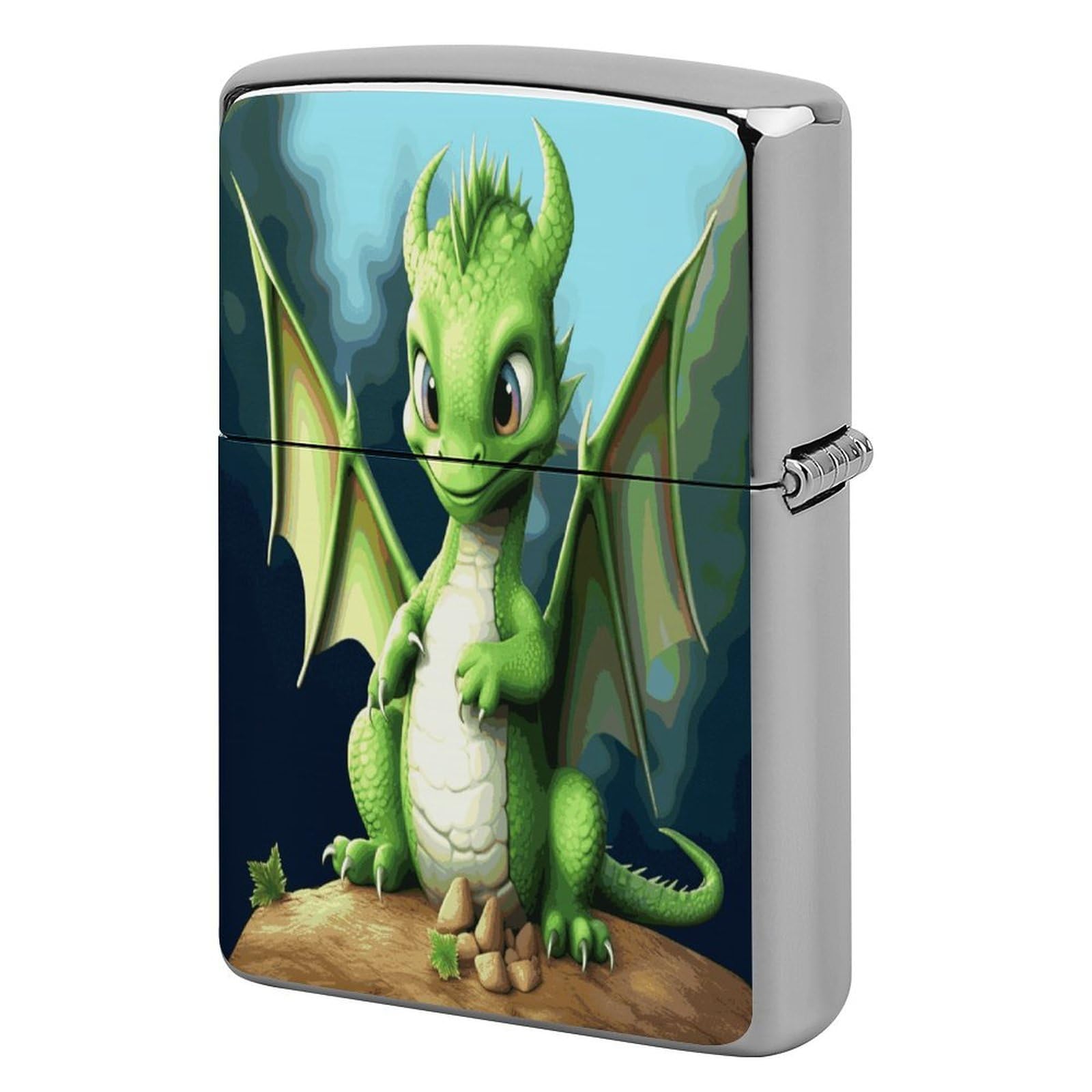 Fodpand Style Dragon Cute Metal Lighter Case Cover Lighter Sleeve