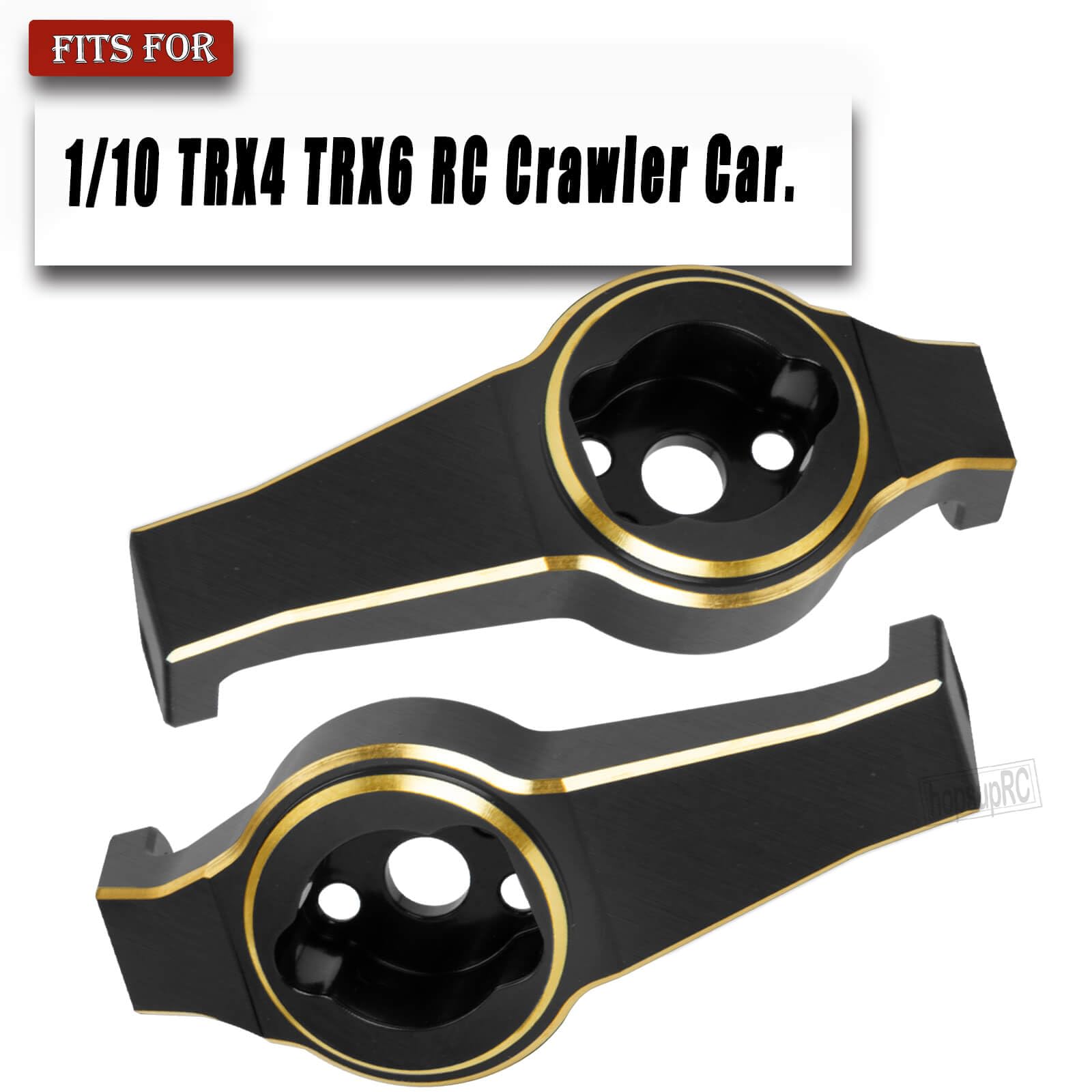 hopsupRC Brass Caster Blocks Protal Drive C Hub Carrier Upgrades Part for 1/10 TRX4,TRX6,Brass Caster Blocks Protal Drive C Hub Carrier Hops Up,Black