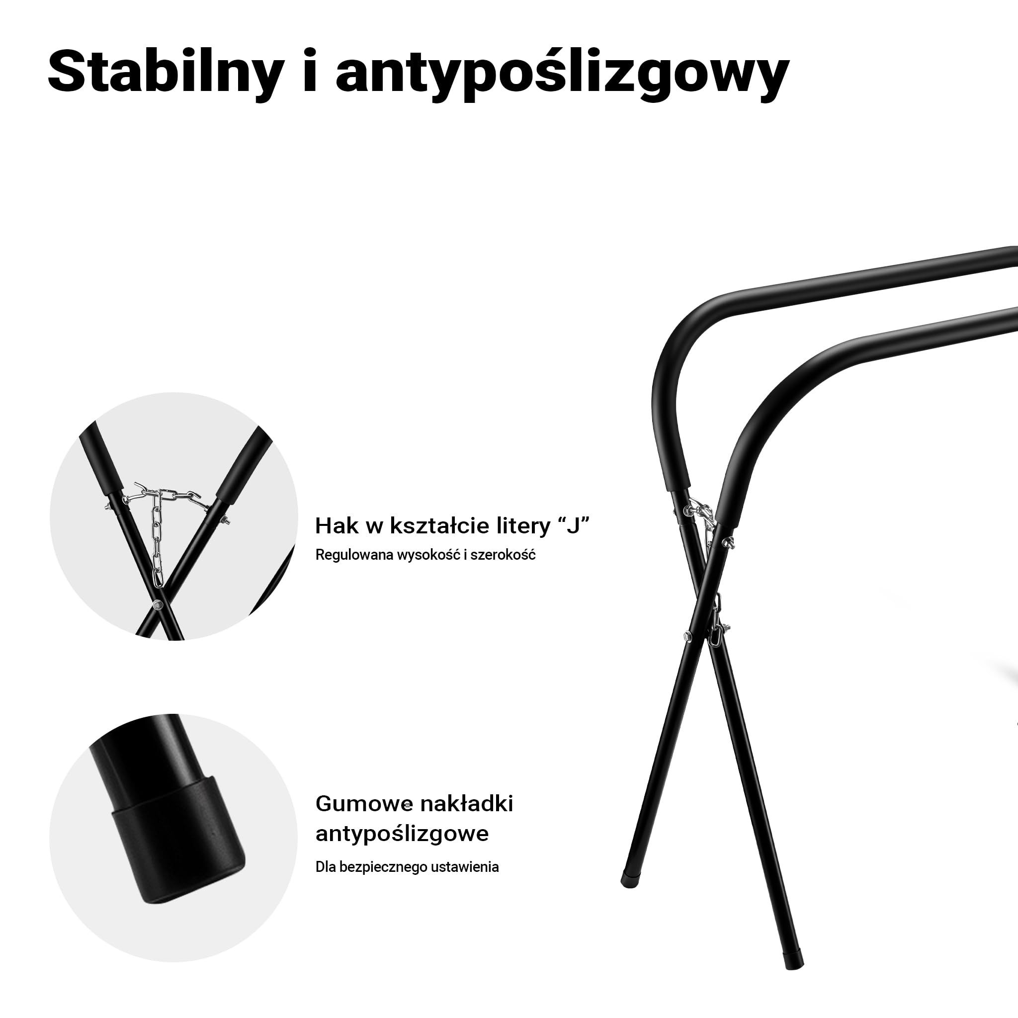 Wiltec Składany stojak lakierniczy o nośności do 220 kg, solidna stalowa podpora, regulowana wysokość, idealny do lakierowania samochodów