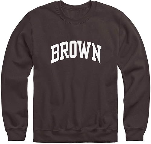 Ivysport Sudadera con cuello redondo, unisex, logotipo clásico de arco, forro polar de mezcla de algodón pesado de color premium