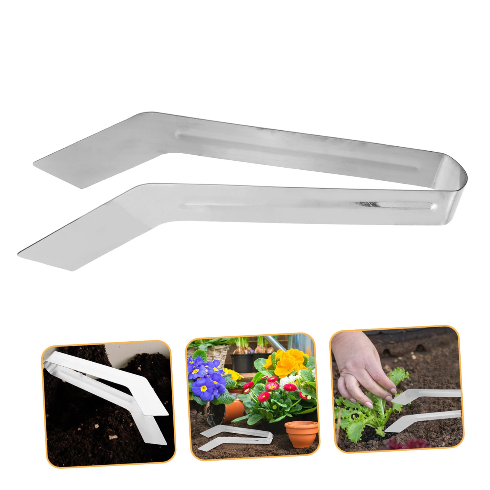 Sosoport 4pezzi Multi-function Stainless Steel Tong Per Strumento Per Trapianto Per Giardinieri Professionisti e Hobbisti