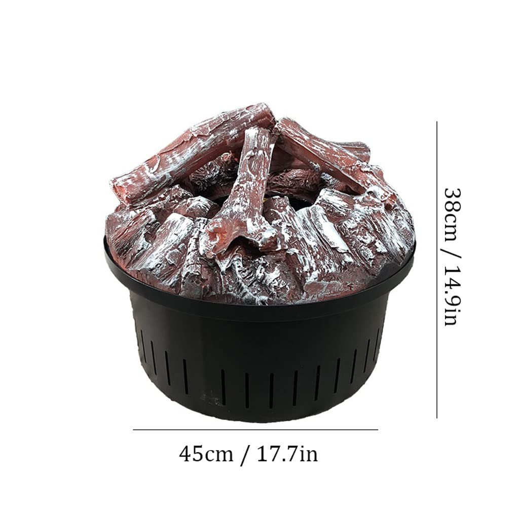 Electric fireplaces Household Steam Electric Fireplace Modern Simulation Charcoal Decorative Electrics Fireplaces Round 3D Atomization Electric Fireplace Humidifier Ornaments Fireplace