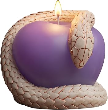 Halloween Candle Mold 3D Snake Wrapped Heart Candle Silicone Molds