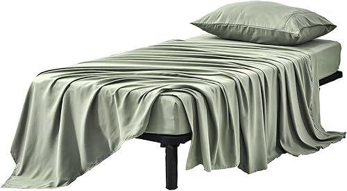 Vista 20 de Kingnex Sábanas para sofá cama, tamaño individual para sofá cama de 36 x 72 pulgadas, microfibra suave de doble cepillado 1800, 3 piezas incluyen 1