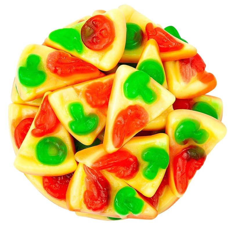 Bayside Candy Gummy Pizza Slices – Soft & Chewy Fruit-Flavored Gummies Shaped Like Pizza Wedges (2.2LB)