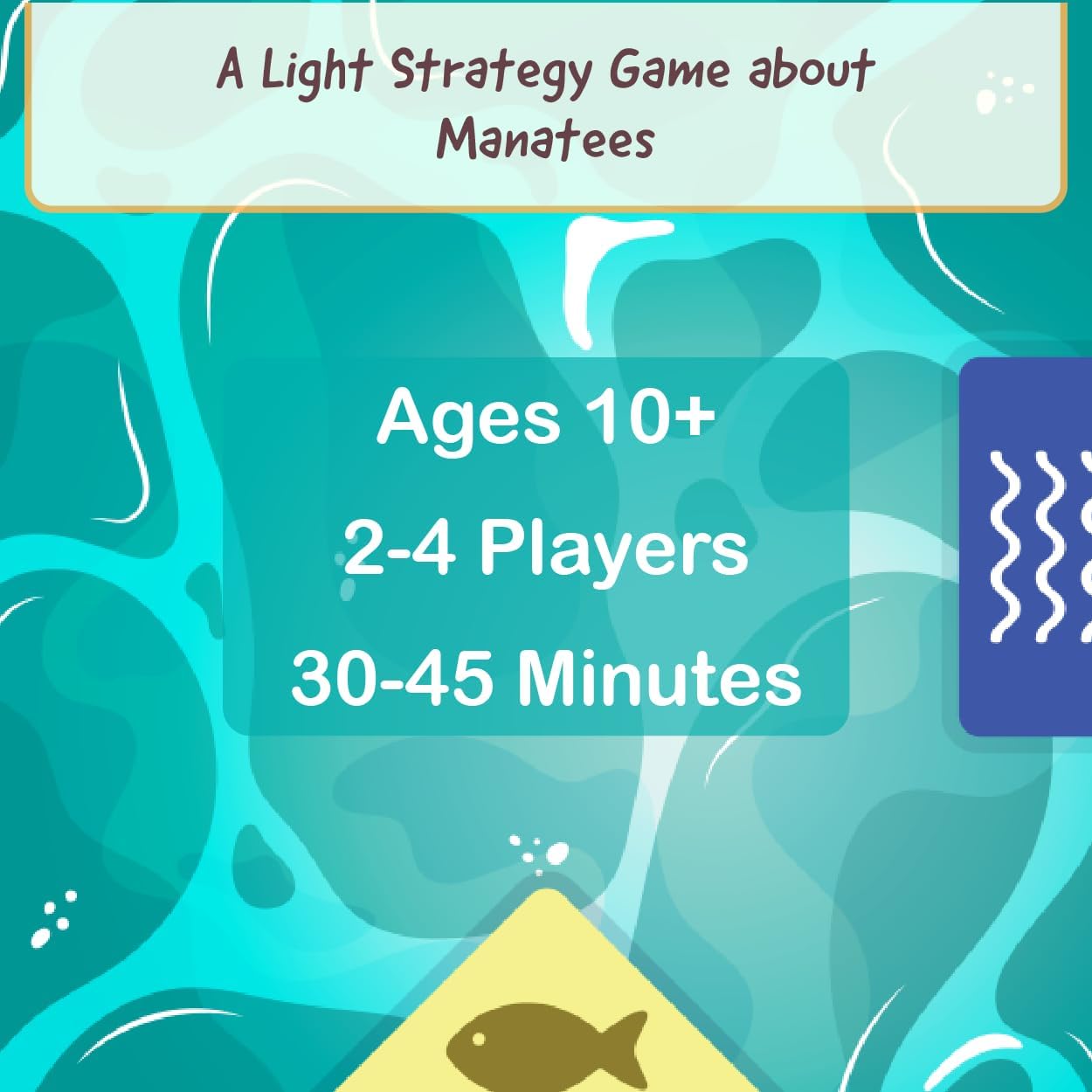Buffalo Games - I Heart Manatees - Manatee Habitat Building Game - Deck Building and Strategy - Eric Lang Game- Ages 10 and Up