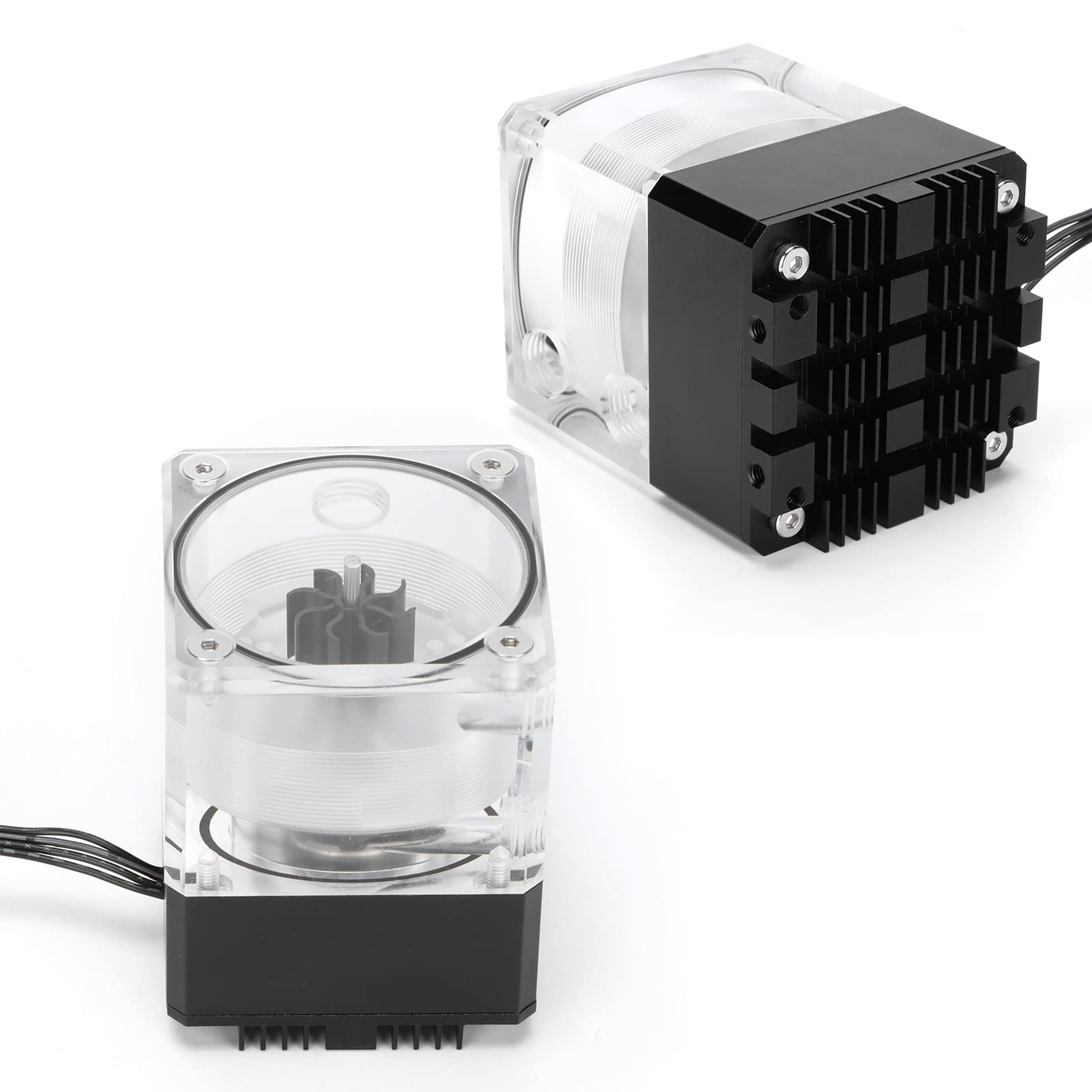 Indicador de Caudal Duradero de Refrigeración por Agua para PC para una Disipación Eficiente del Calor para Jugadores Aleación de Aluminio + Acrílico