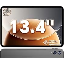 TECLAST T65 Tablet 13.4 Pollici 120Hz Display Tablet Android 15, Doppio SIM 4G LTE+5G WiFi, 2.2GHz Octa-Core, 20GB RAM+128GB ROM(TF 4TB) Widevine L1, 13MP, BT5, GPS, 2025