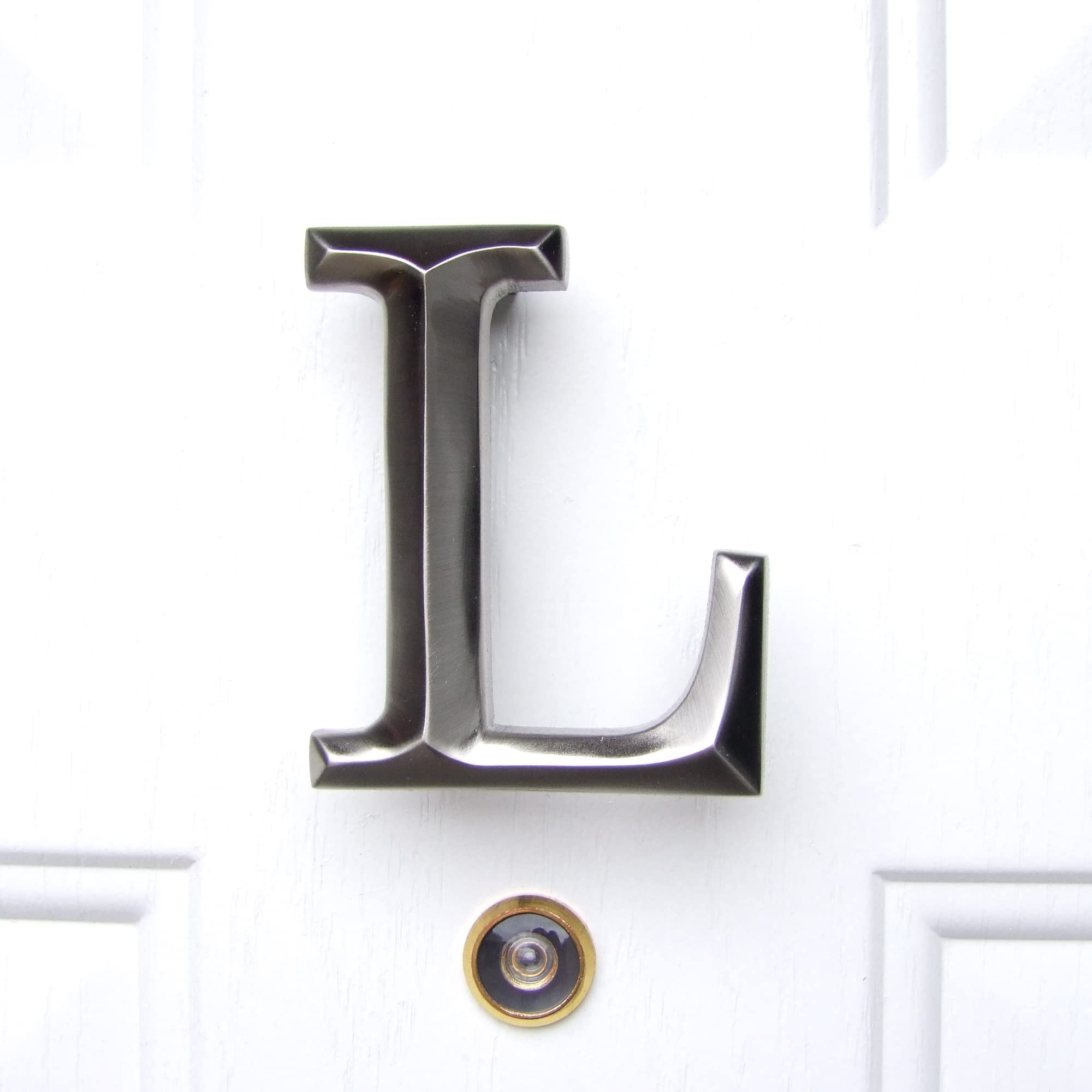 Monogram Letter L Door Knocker - Brass By Michael Healy - View #3