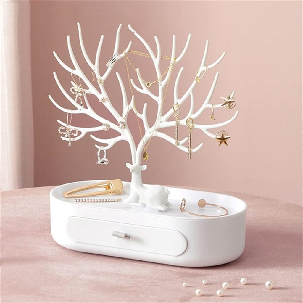 Jewelry Storage Plate Tree Multi-Futional Hanging Jewelry Display Rack (Color : A, Size : 26x26x12cm) (A 26x26x12cm)