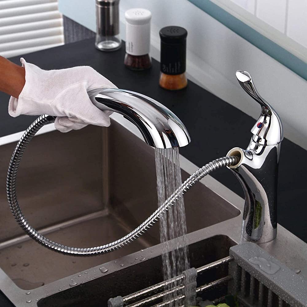 Robinet de vanité et cuisine rétractable argent pour sublimer vos espaces partagés