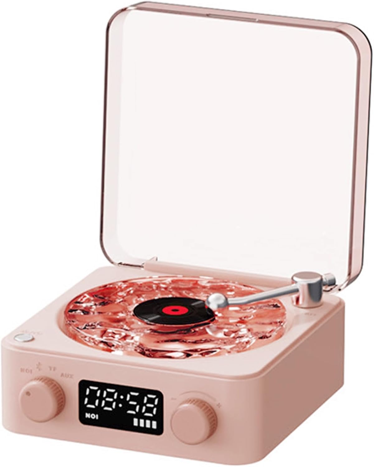 The Waves Vinyl Player with 4 Playback Modes, Wireless Vinyl Record Player with Ambient Light, Quality Sound, Smart Control, Tonearm, Vintage Record Player for Gift Vinyl Player Vintage Record Player