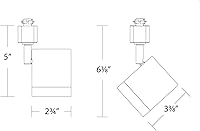 Vista 4 de WAC Lighting, Carga LED 16W línea voltaje pista cabeza 3000K en negro para J Track