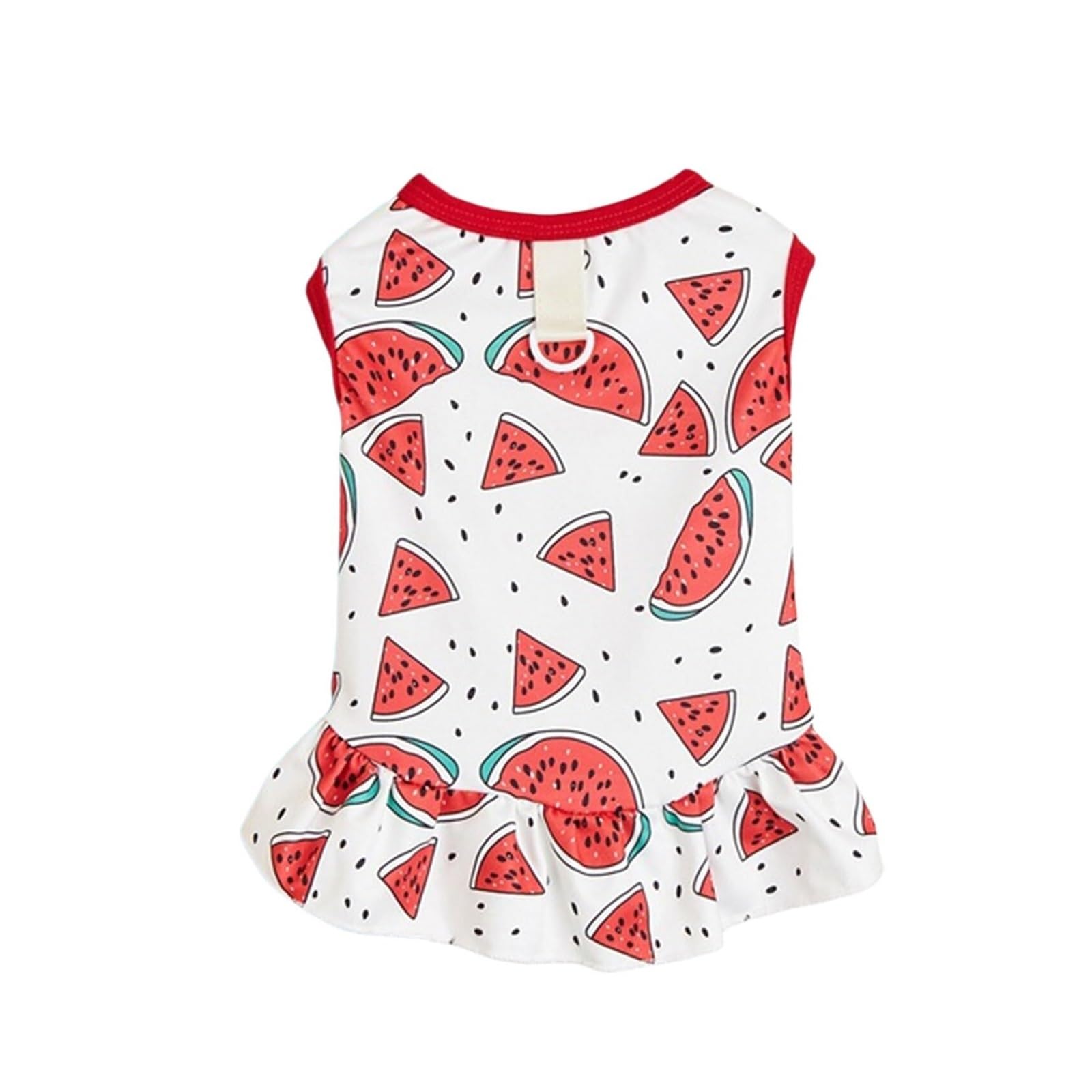 Robe pastèque pour chien et chat réglable en polyester taille XS