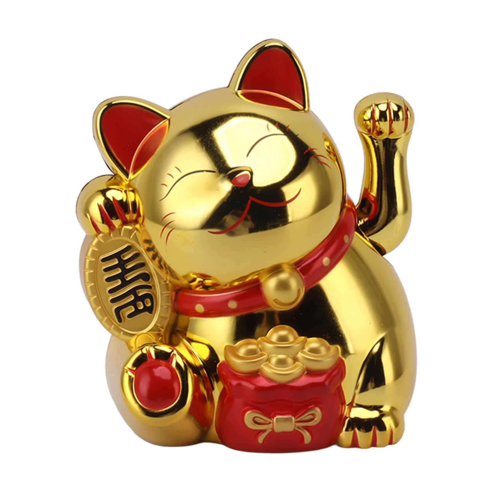 Chat de la fortune de bureau animant la réception d'un hôtel