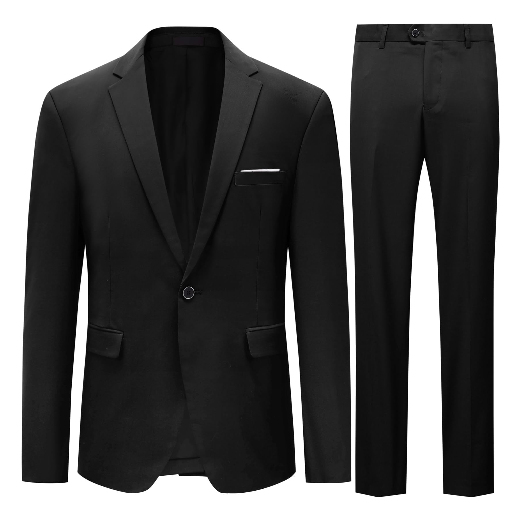 Allthemen Abiti da Uomo 2 Pezzi Suit Slim Fit Wedding Dinner Tuxedo Abiti per Uomo Business Casual Giacca e Pantaloni 10 Colori Disponibili