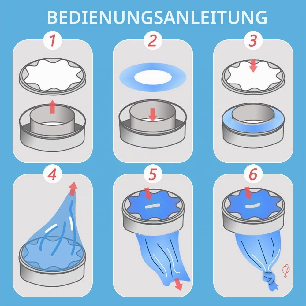 12 Nachfüllpackungen Nachfüllfolien Windeleimer, Windeleimer Nachfüllkassetten, Nachfüllbeutel Kompatibel Nachfüllkasse für Spross & Littycat & Litter Locker II & Litter Locker