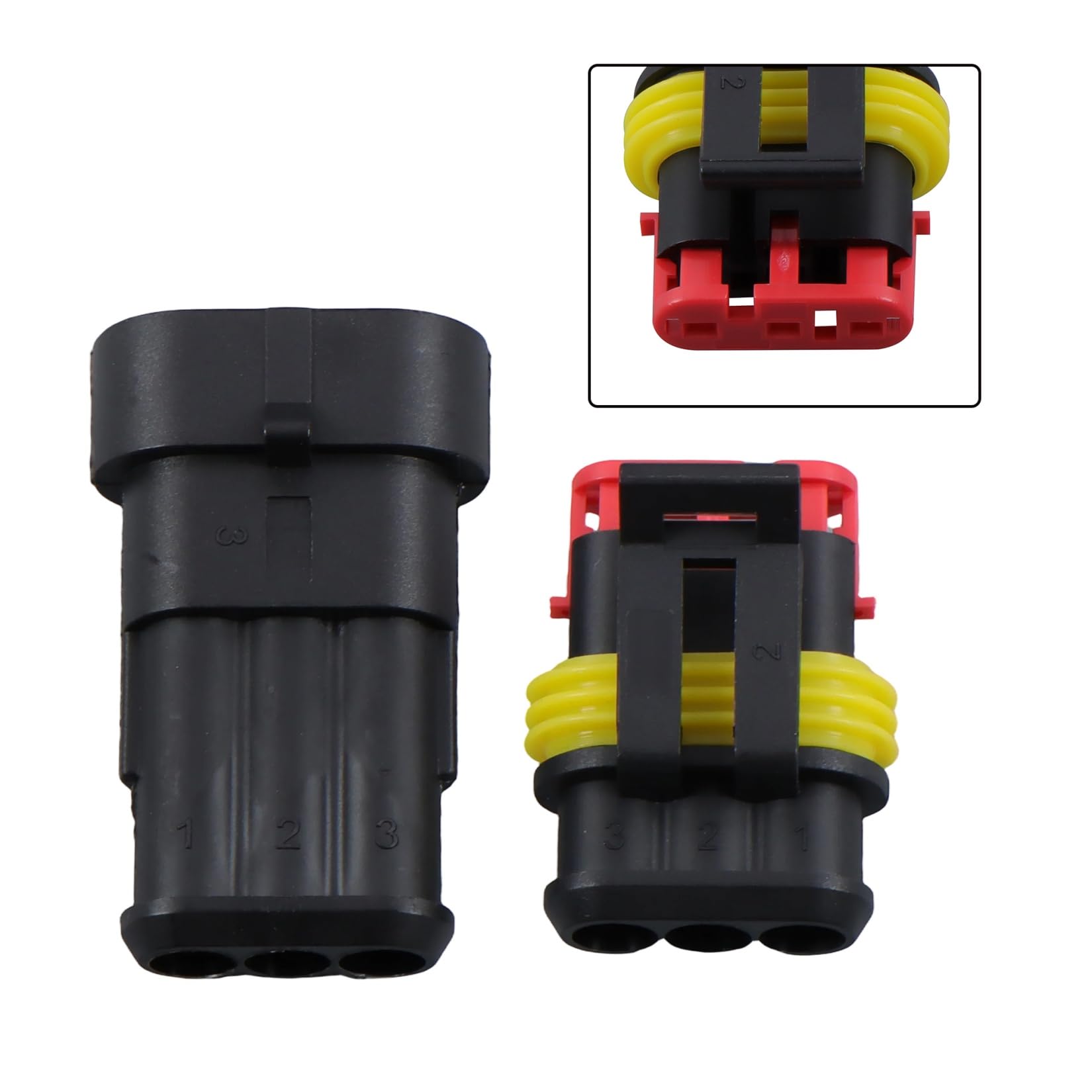 findmall Kit di 800 connettori elettrici da 1 a 6 pin, per cavi da 16 a 22 AWG | con spina, terminale e guarnizione, per cablaggio auto, camion, marina, moto