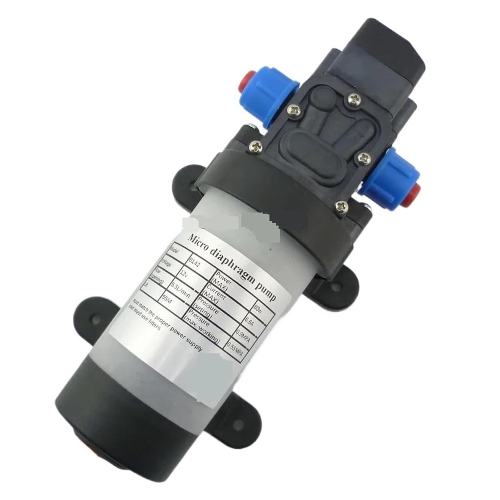 Cczrd 24V Dc Electric Water Pump High Pressure Self Priming Diaphragm 12V 80W Automatic Switch Smooth Operation Flow Steady Reliable(24V)