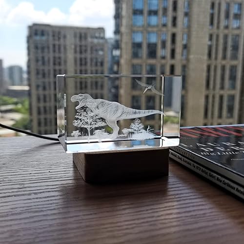 Miniatura 3 de FlyingBean Artesanía de cristal de elefante 3D, grabado con láser, colección de arte gráfico de animales 3D, como pisapapapeles, decoración del