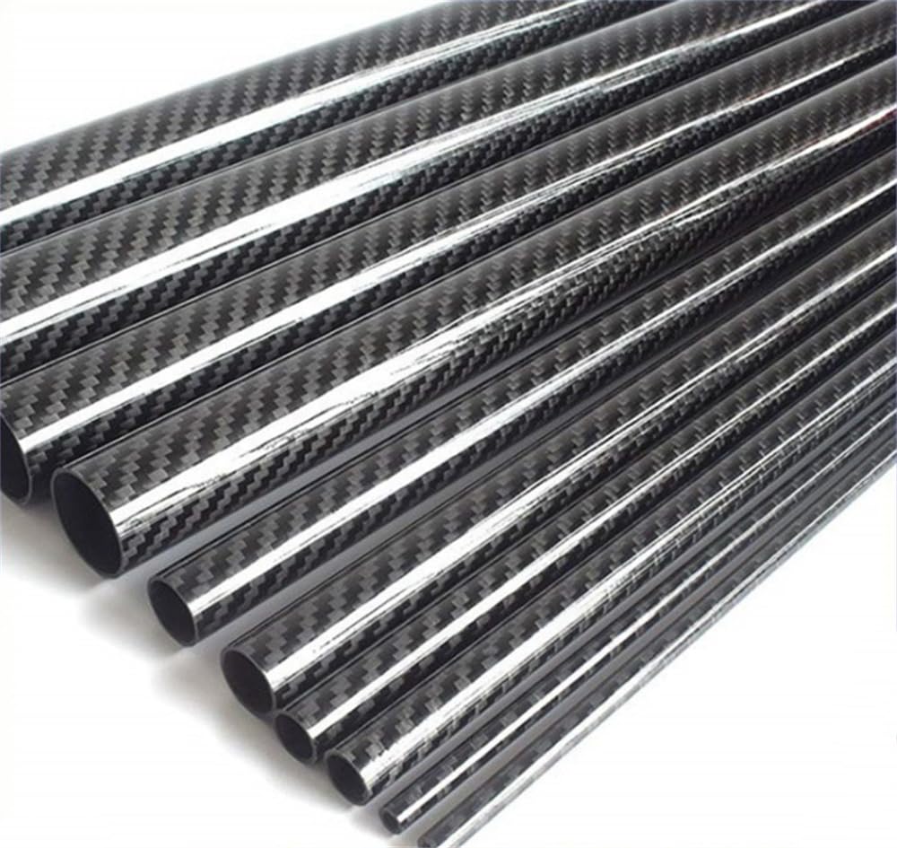 2 tubes ronds en fibre de carbone pour quadcoptères RC 18x14x500mm Tubes carbone 3K à onglet surface brillante (18x14x500mm)