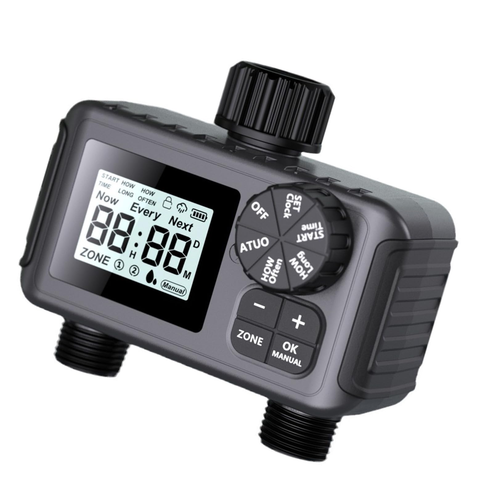 Programmable Garden Hose Faucet Timer 2 Zone Watering Controller for Home and Garden House Use Sprinkler Timer