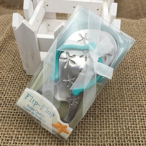 Wine Bottle Opener With Starfish Design 40PCS/LOT Wedding Favor Guest Gifts Blue And White Ribbon