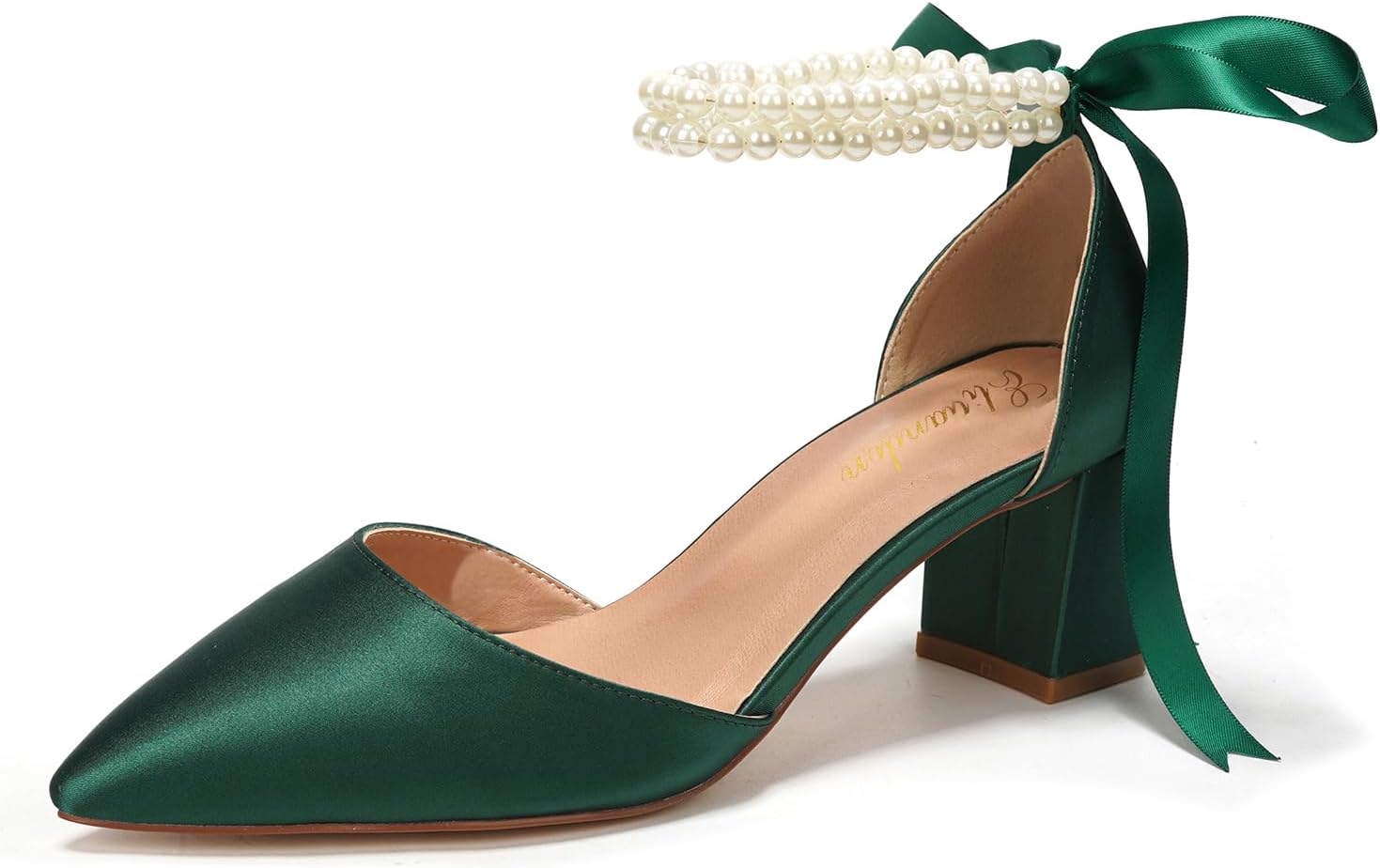 Elivandon Women's Evening Sandals - Double Pearl Strap