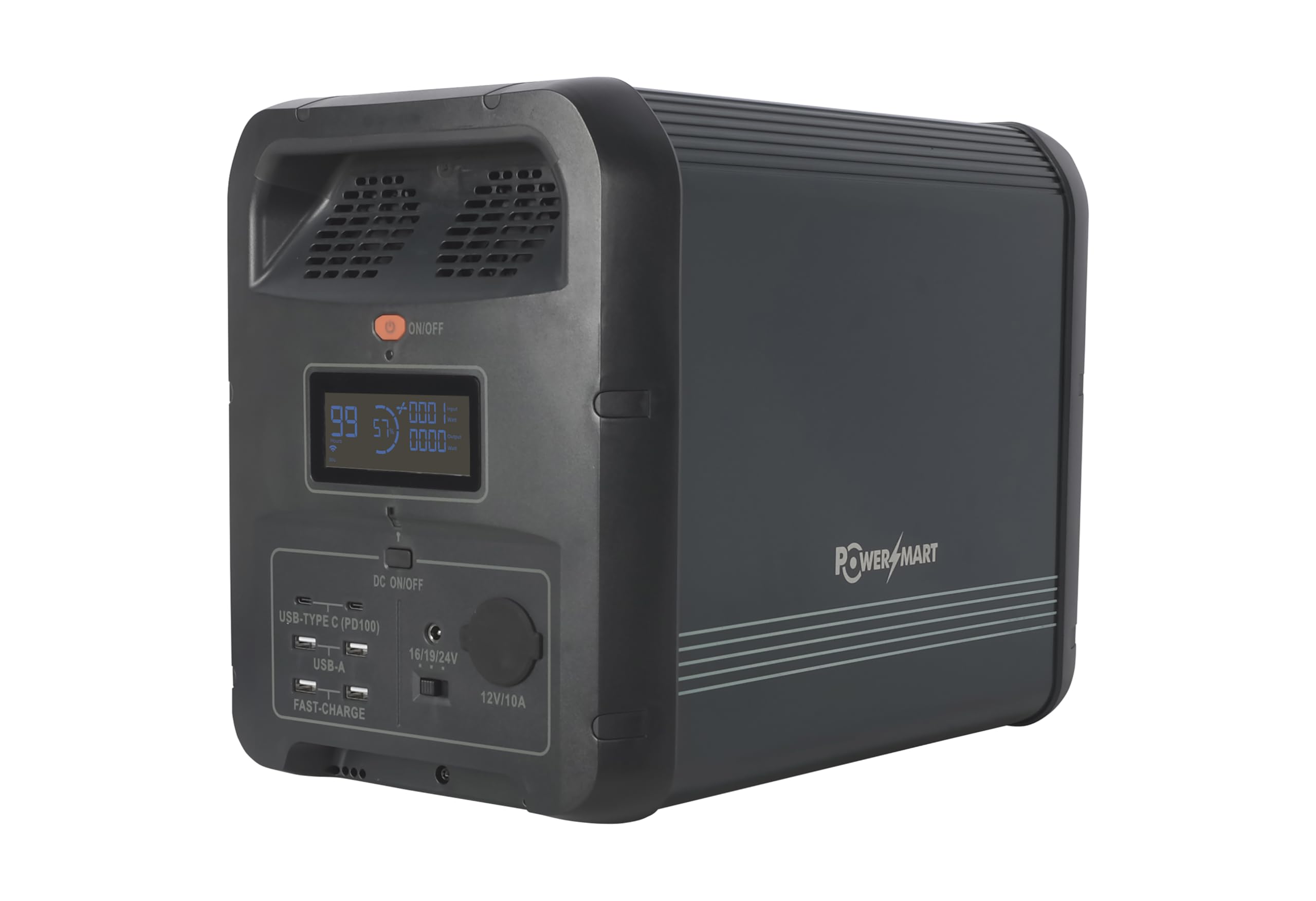 PowerSmart Przenośna stacja zasilająca 2160 Wh, LiFePO4, 2200 W (4400 W Peak) generator solarny, awaryjna moc do domu, na kemping i motorhome travel, zasilanie off-grid