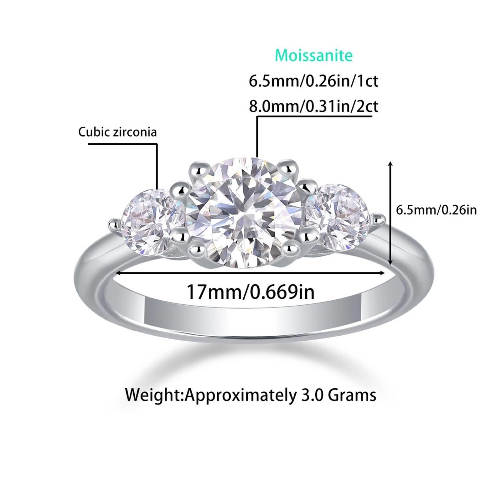 Moissanite pierścionek z białego złota, pierścionek ślubny, z prawdziwego złota, elegancki pierścionek zaręczynowy z Moissanite 1 ct pierścionek damski