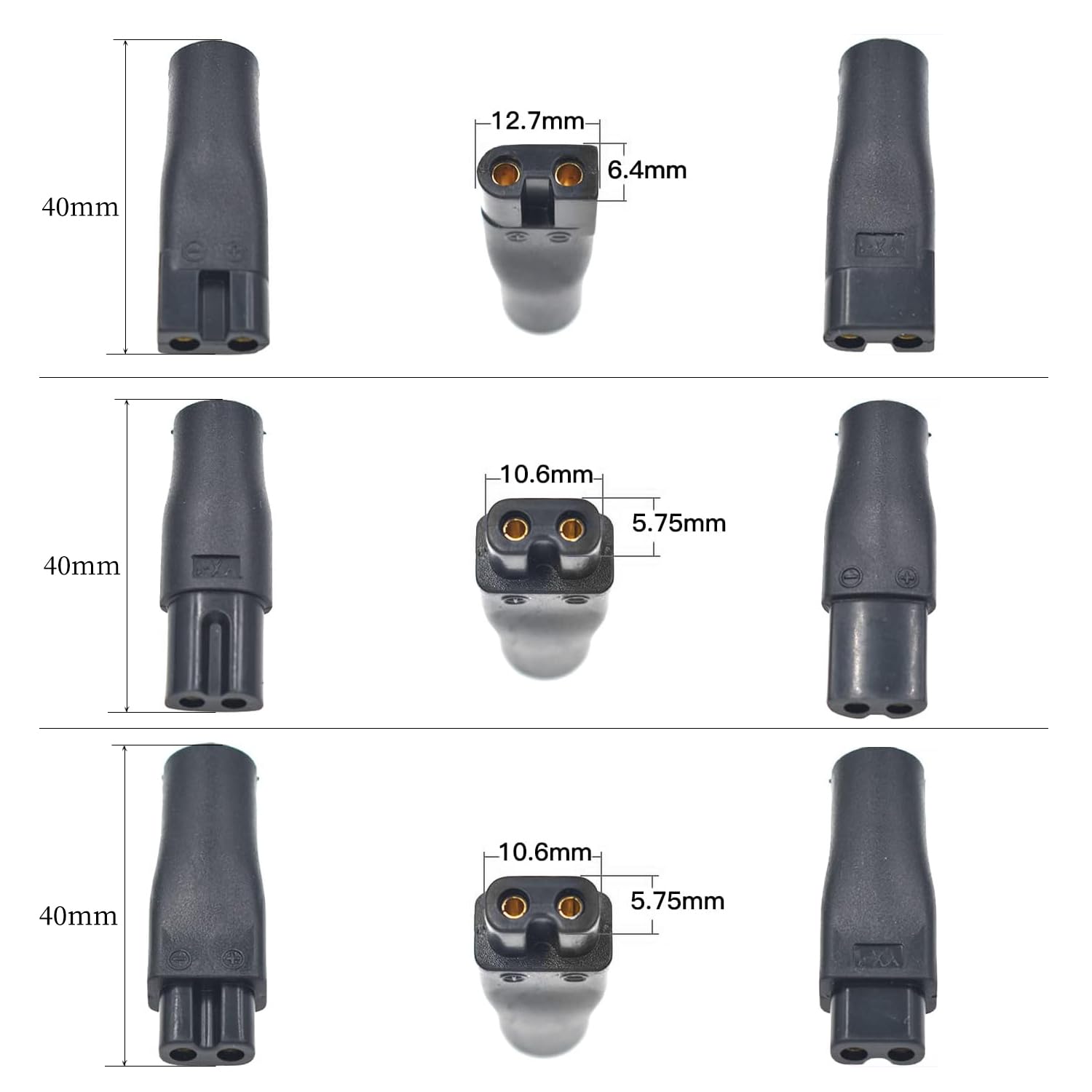 Cavo di ricarica USB 5V universale di ricambio 7PCS Adattatori, Compatibile con tutti i tipi di rasoi, apparecchi di cura elettrici, tosaerbe, purificatori (1)