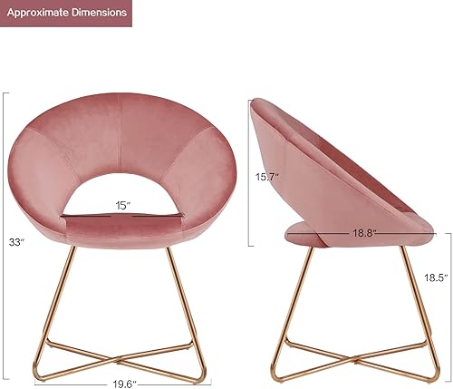 Miniatura 3 de Duhome. - Sillas con diseño moderno de mediados de siglo, para el comedor y la sala de estar, con patas de metal negras industriales, 1 unidad.