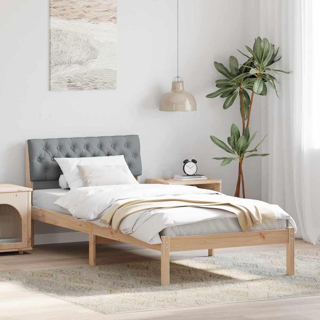 Poliestere Imbottito Montaggio a Parete design moderno 90x200 cm Marrone e
