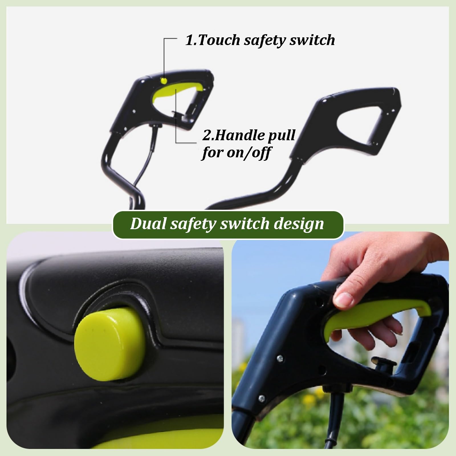 Motocoltivatore Elettrico Senza Fili, Motocoltivatore da Giardino, Batteria A Lunga Durata, Motore Brushless, Potente Coltivatore del Terreno per Prato, Frutteto E Orto