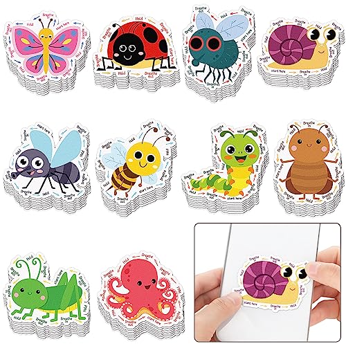 Crtiin 80 Pcs Sensory Stickers for Anxiety Relief Items, Retro