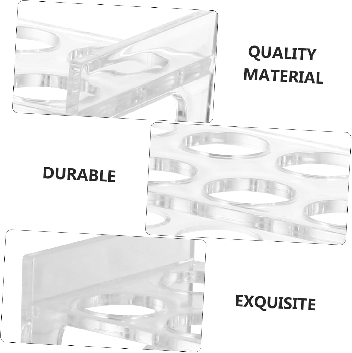Cabilock Acrylic Round Cup Holder for Party Shot Glass Rack Liquor Cup Display Stand Bar Drinkware