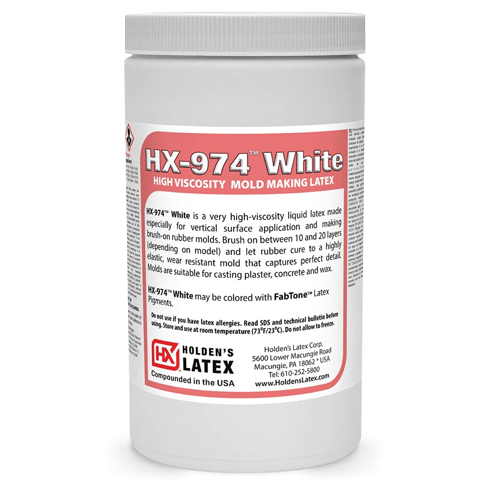 HX-974 White - High Viscosity Mold Making Latex - Quart Unit