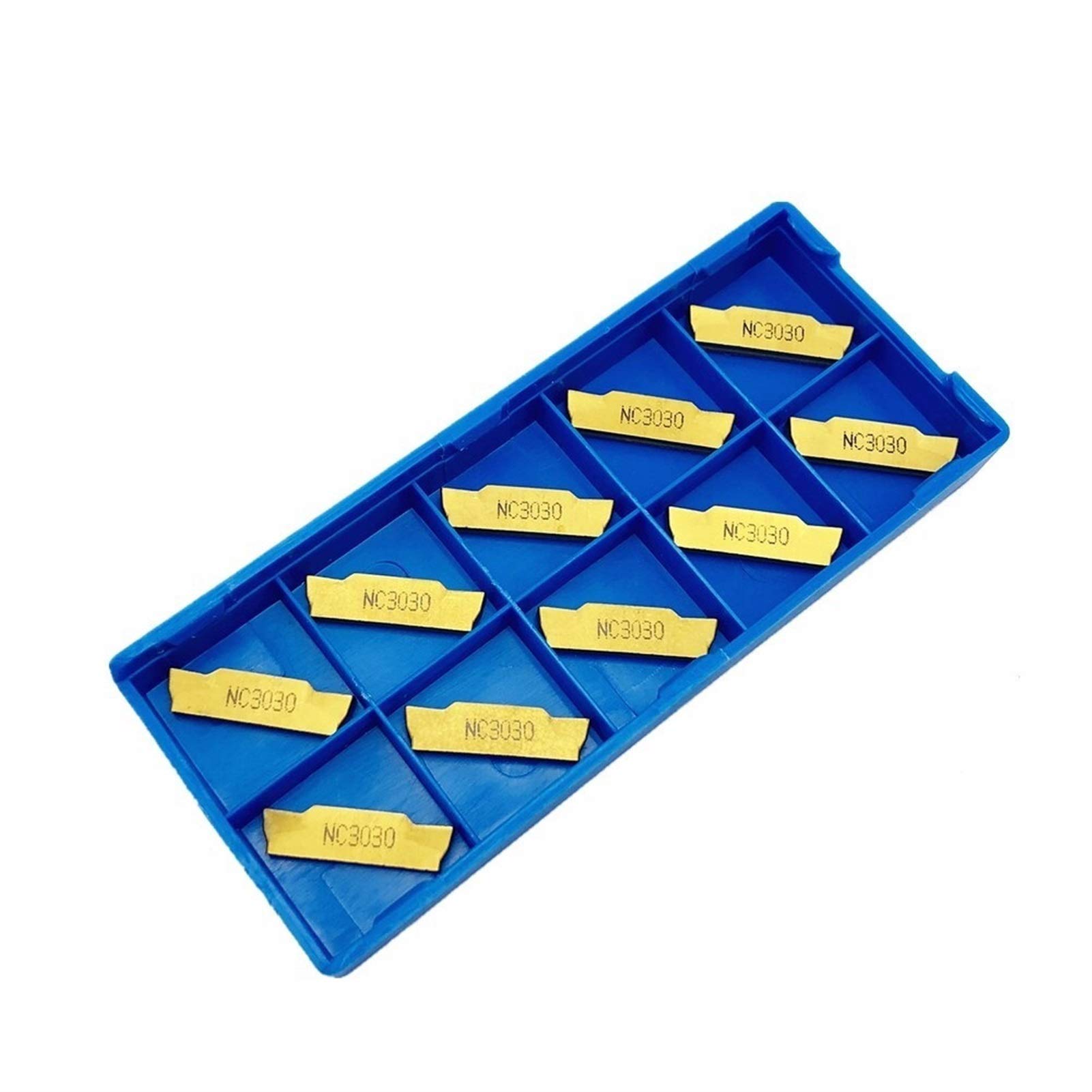 Farleshop 10 unids/Caja Herramienta de Torno MGMN300 M NC3030 Herramienta de torneado de Metal de Cuchilla de carburo MGMN 300 Herramientas de Torno CNC Piezas de Ranura y Herramientas de ranurado
