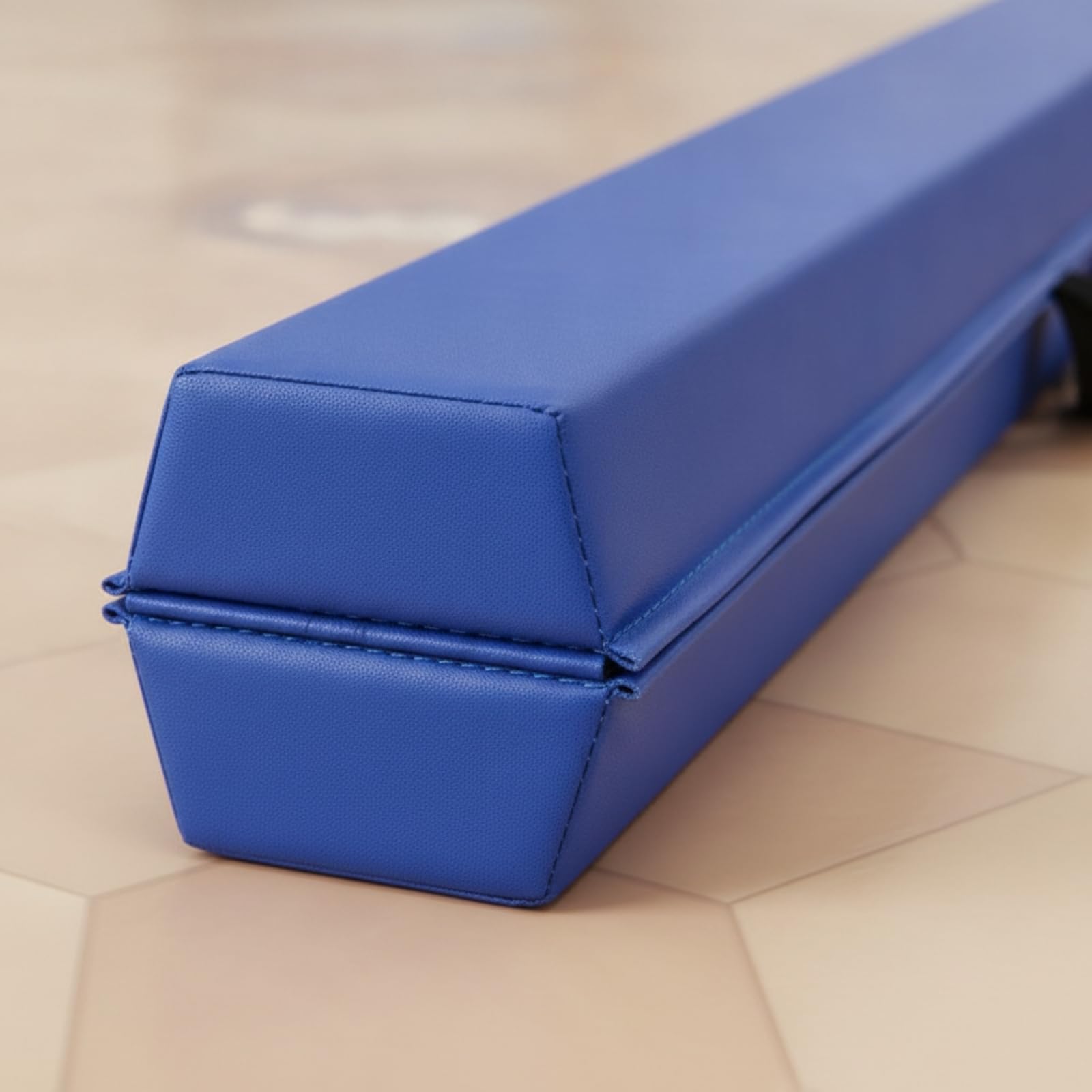 Trave di Equilibrio Ginnastica Bambini Trave Allenamento Equilibrio Attrezzo Domestico Imbottita Interno EPE Rivestita PVC Pieghevole con Maniglie