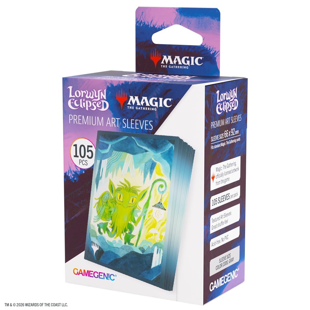 Gamegenic MTG Lorwyn Eclipsed Sleeves Mutable Explorer, Game Accessory, Full Color Printed Cases Textured Finish, Multilingual