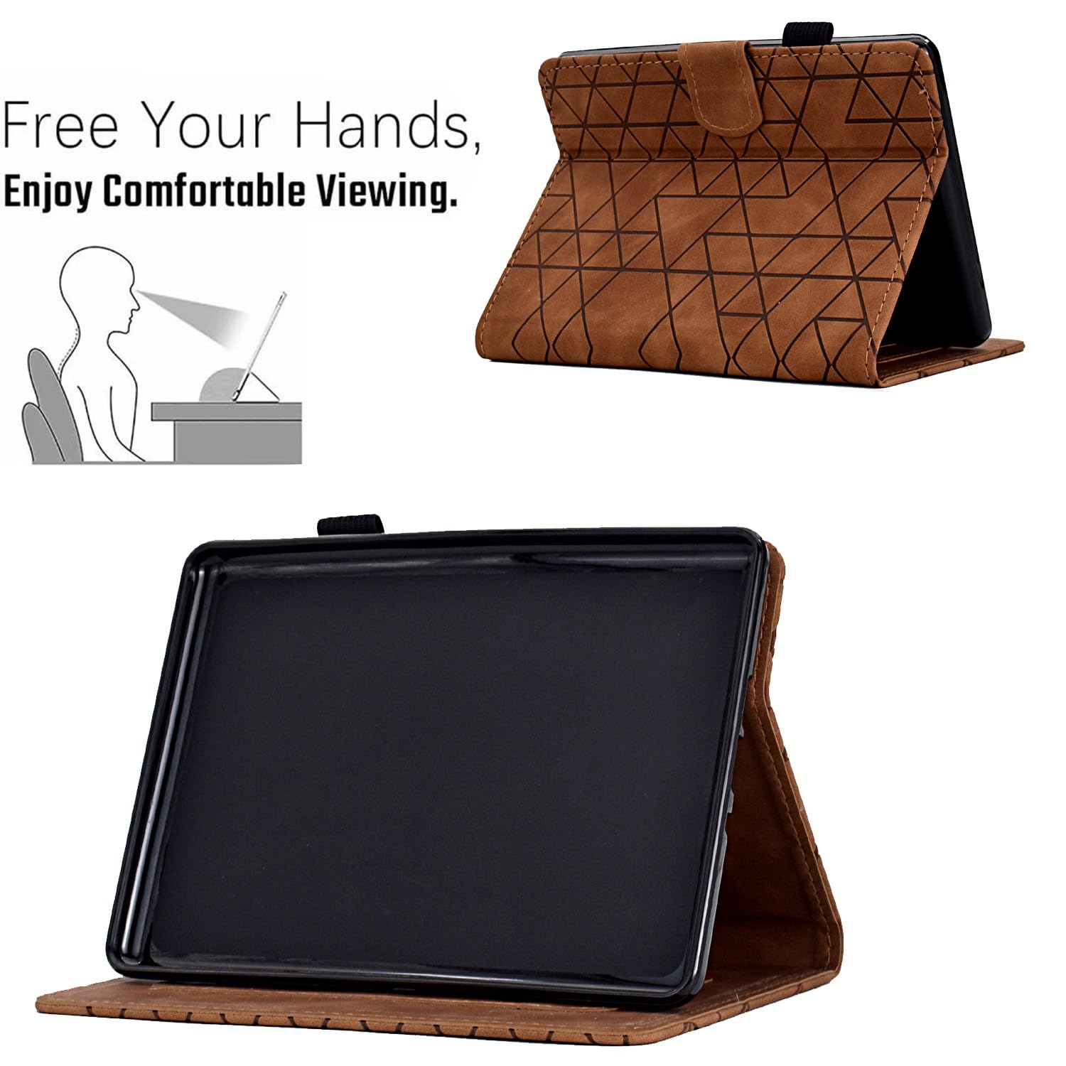 Ochronne etui na tablet PC wysokiej jakości skórzane etui folio stojak pokrowiec kompatybilny z Kindle Paperwhite 1/2/3/4 etui 6" etui z widokiem pod wieloma kątami kompatybilne z Kindle Paperwhite