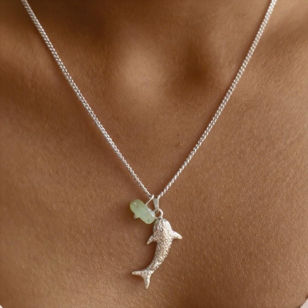 Gmai Shark Pendant Necklace for Women 18K Ocean Minimalist image 2